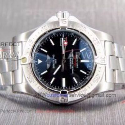 Perfect Replica Breitling Avenger II Seawolf Watch Stainless Steel Black